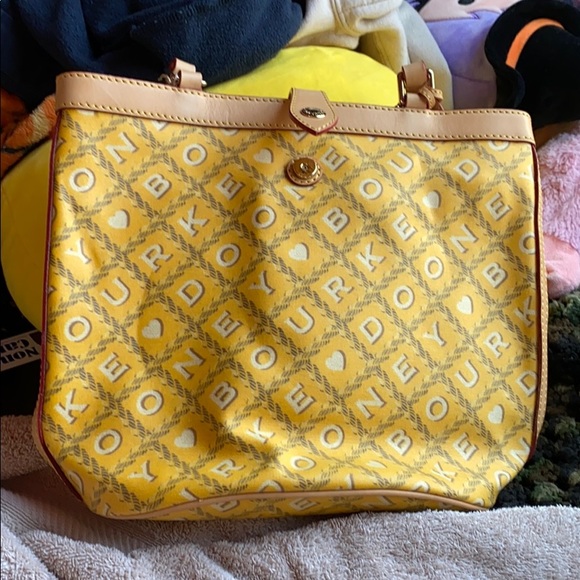 Dooney & Bourke Handbags - Yellow D&G Large Seckio Bucket Purse